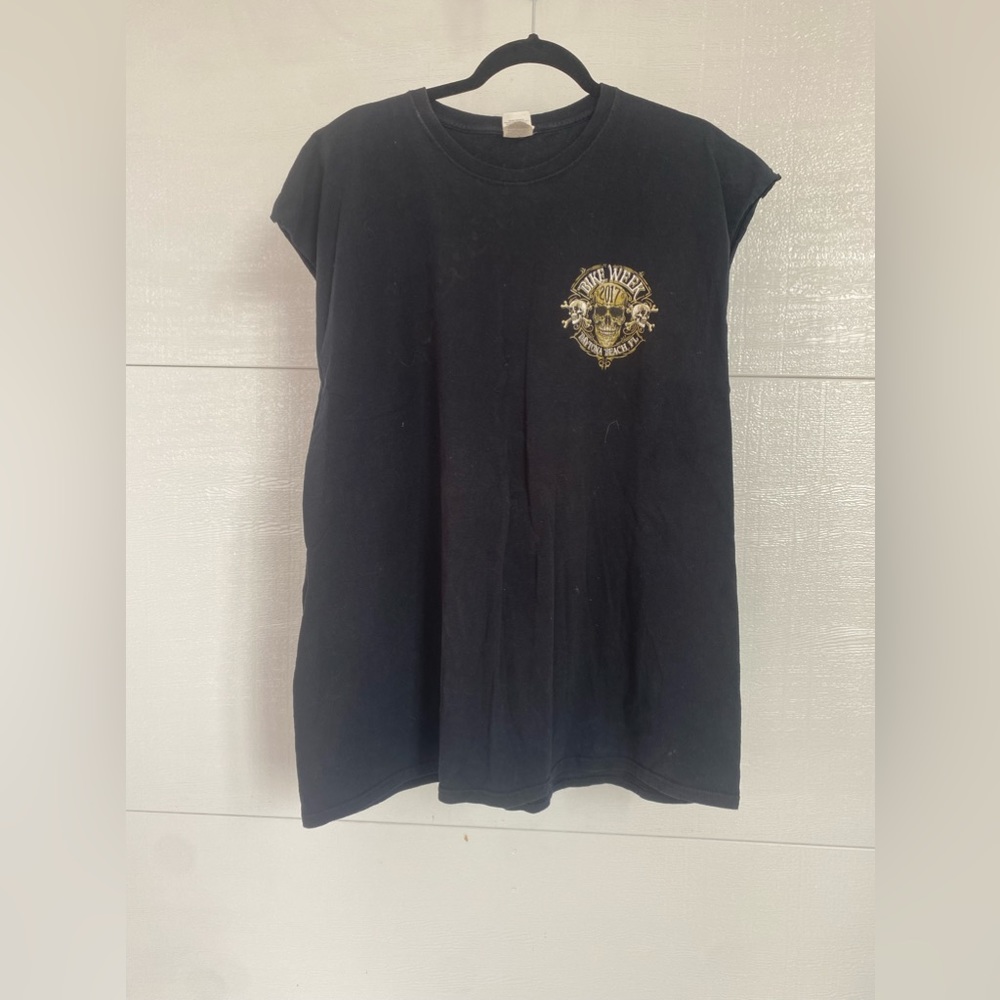 Daytona beach biker tee cut off sleeve